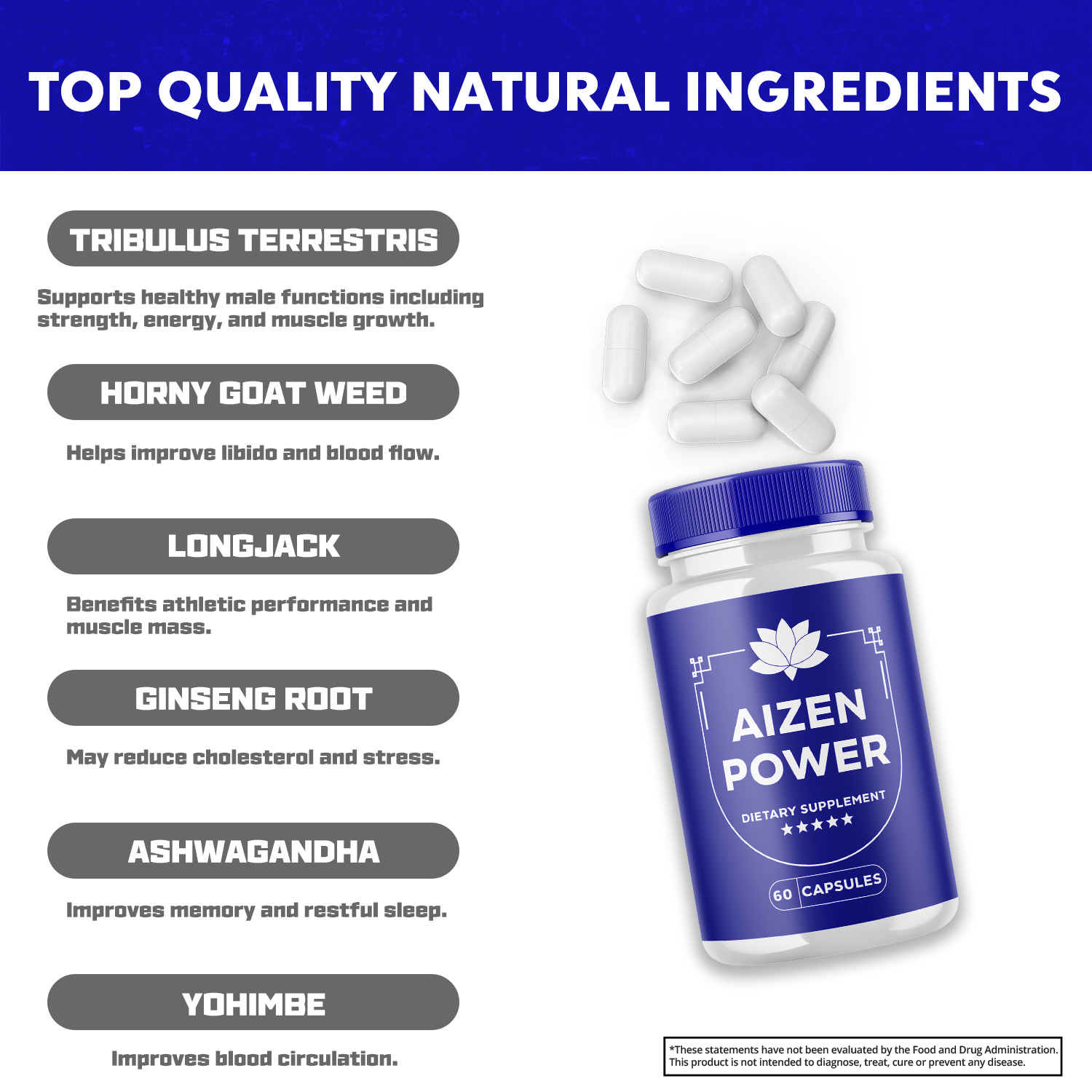 Aizen Power Pills – Aizen Power Male Vitality Support Supplement ORIGINAL -5Pack