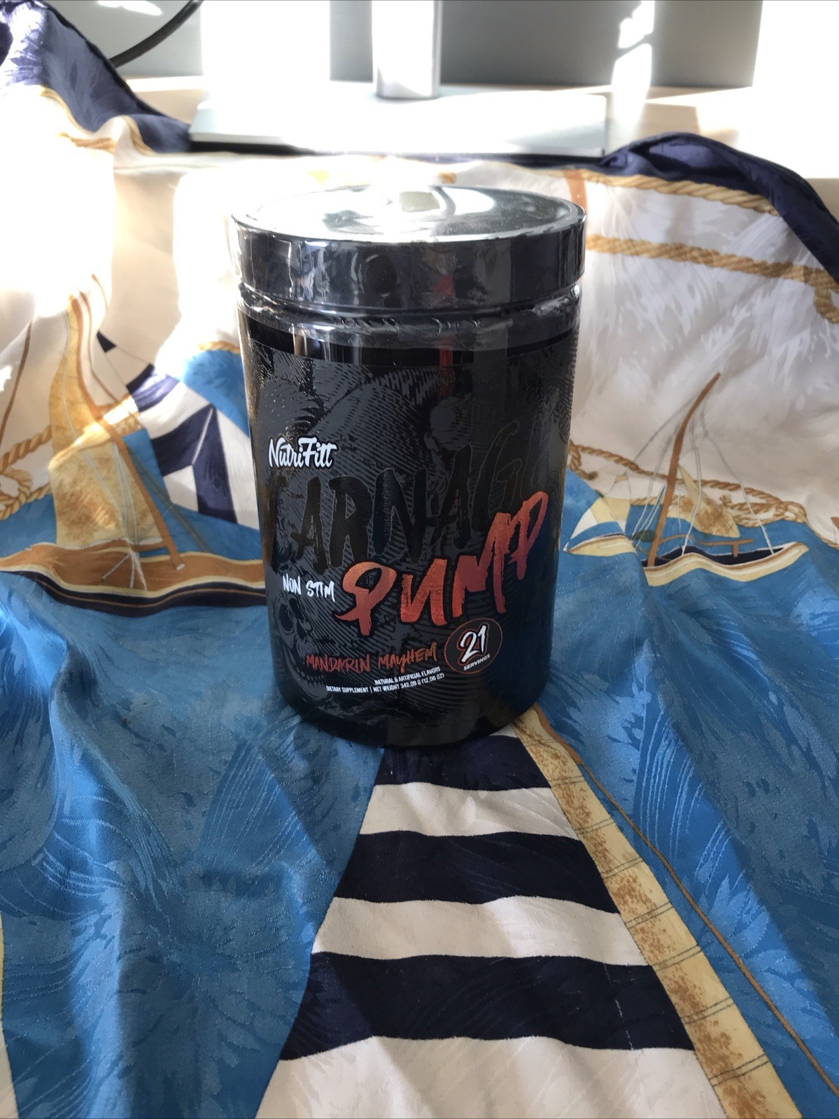 Nutri Fitt Non Stim Carna Pump Mandarin Mayhem 21 Servings