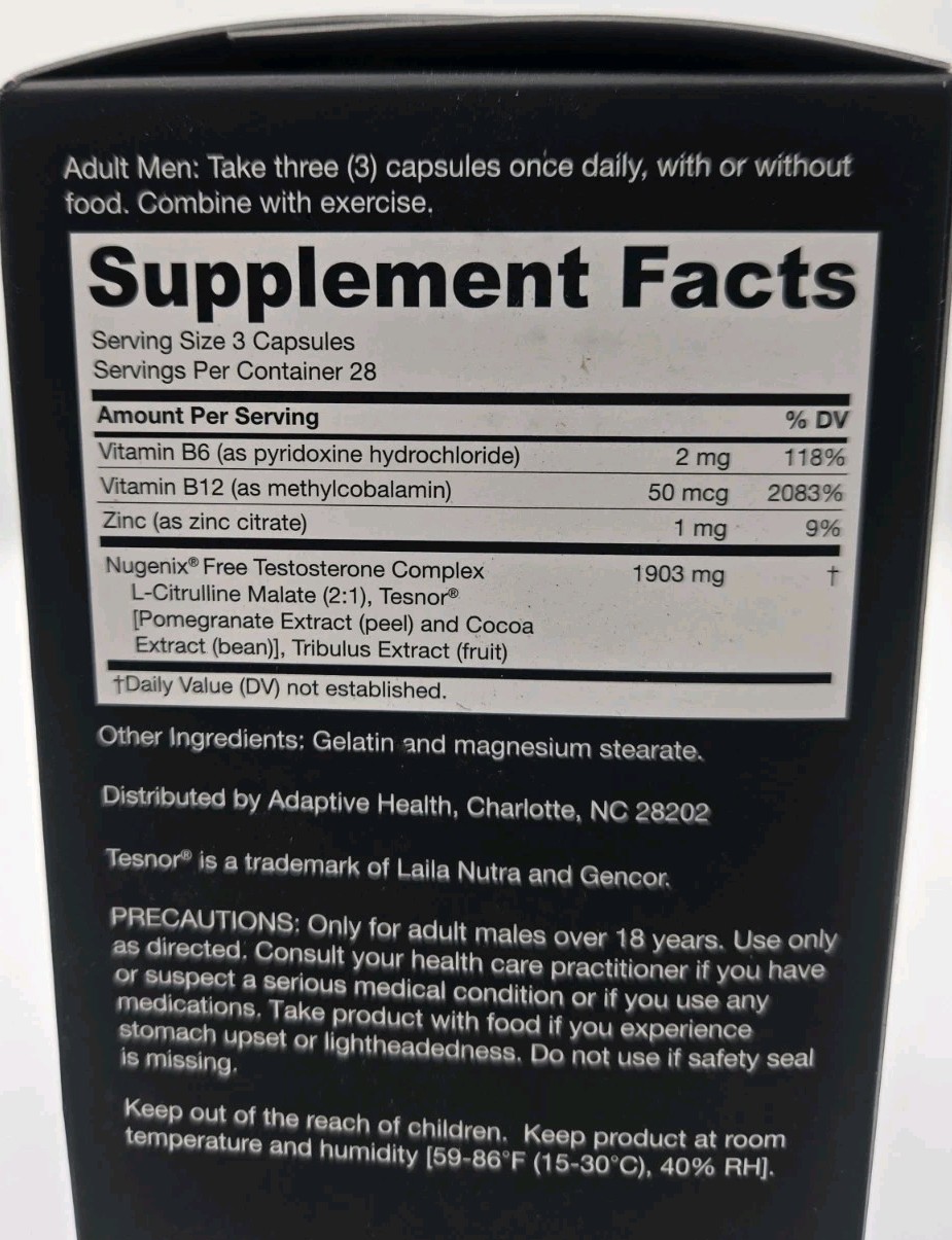 Nugenix [T-Boost] Free Test. Boosting Formula 84 Capsules Exp 03/2027