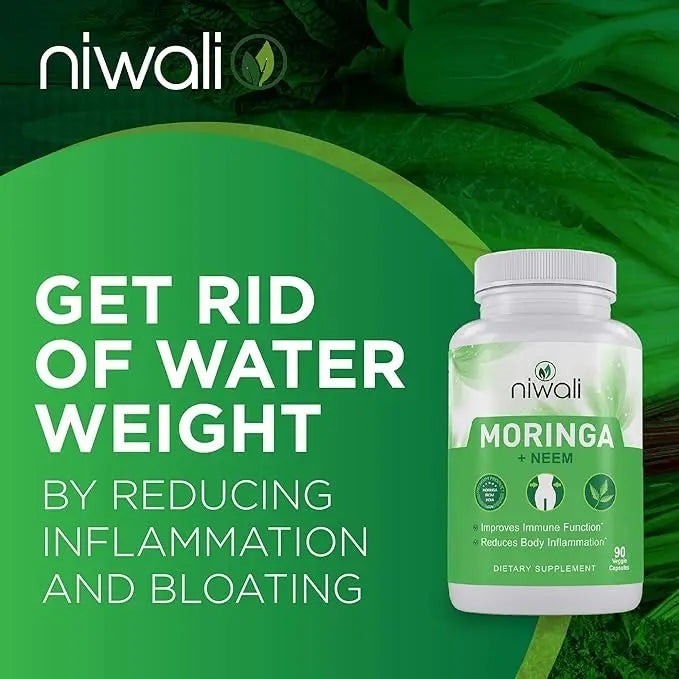 Niwali Moringa + Neem Capsules – Immune Support & Inflammation Relief | 90 cap