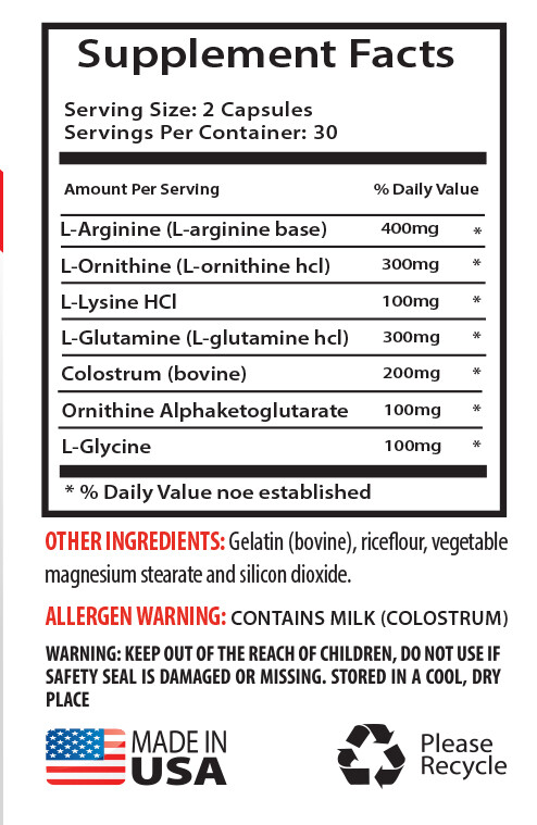 L Arginine 3000 – Muscle Builder XXL 1500mg – Perpetual Pump Capsules 1B