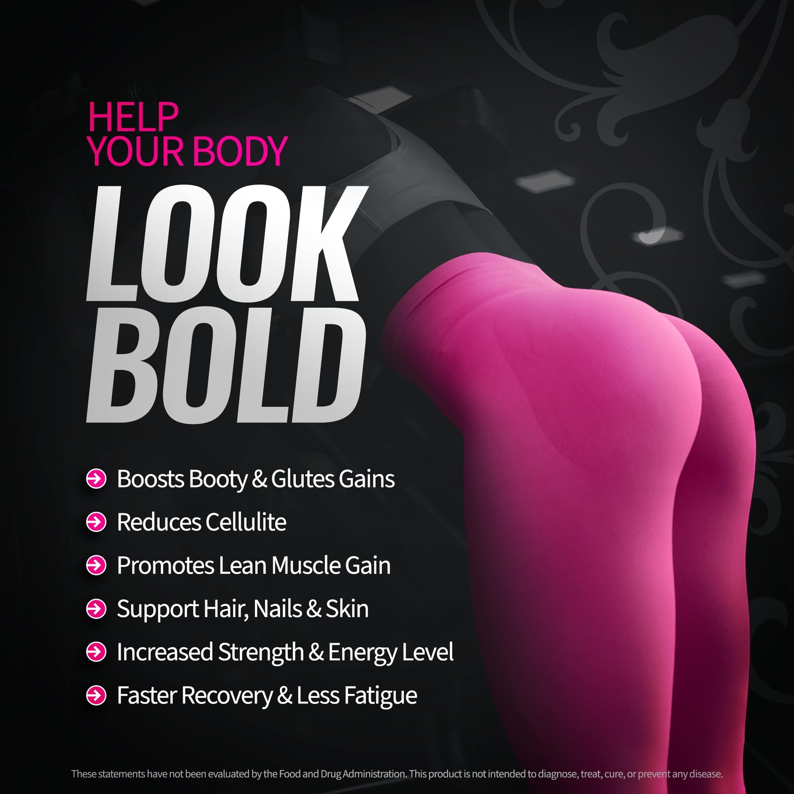 Bold Buns Creatine for Women 30 Servings – Booty Gain & Cellulite Support