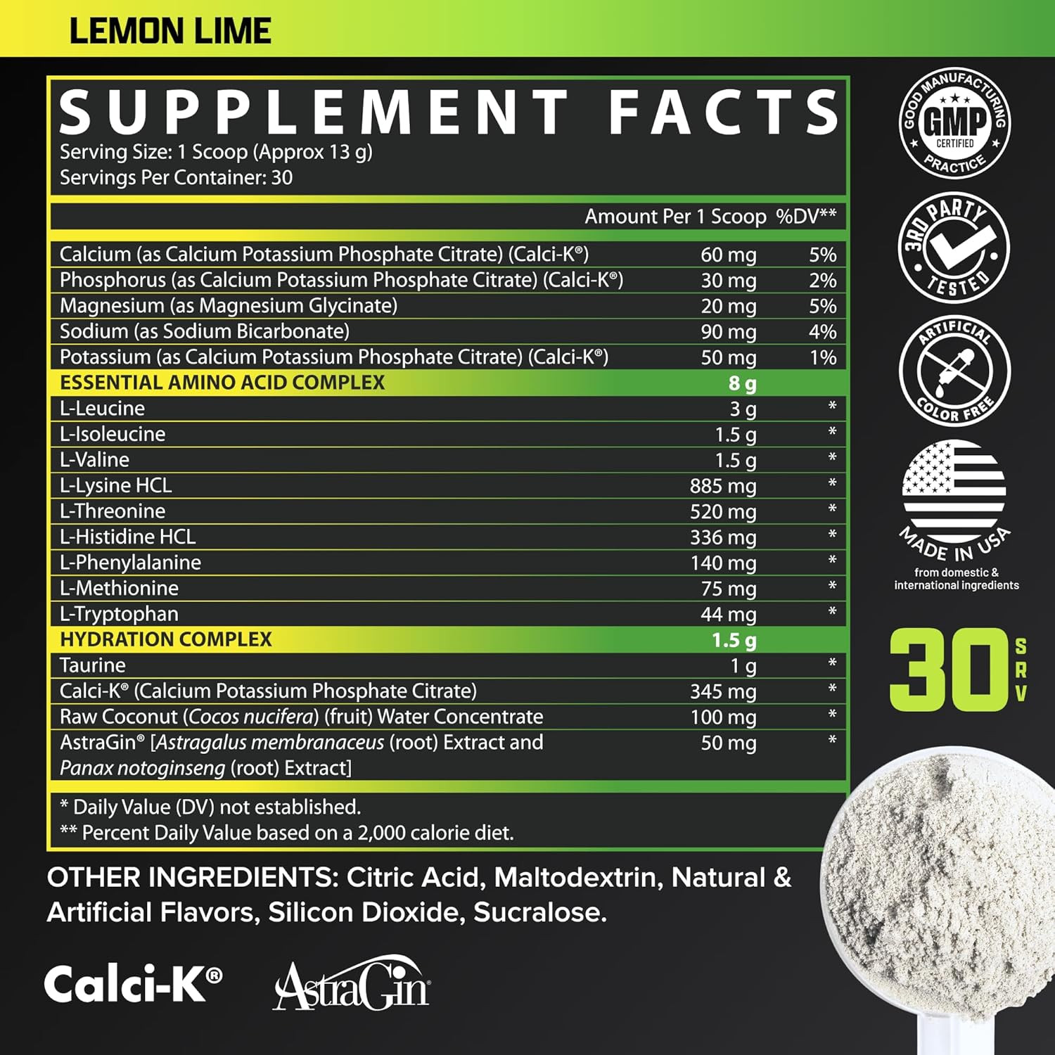 EAA Hydration | Eaas + BCAA Powder | Muscle Recovery, Strength, Muscle Building,