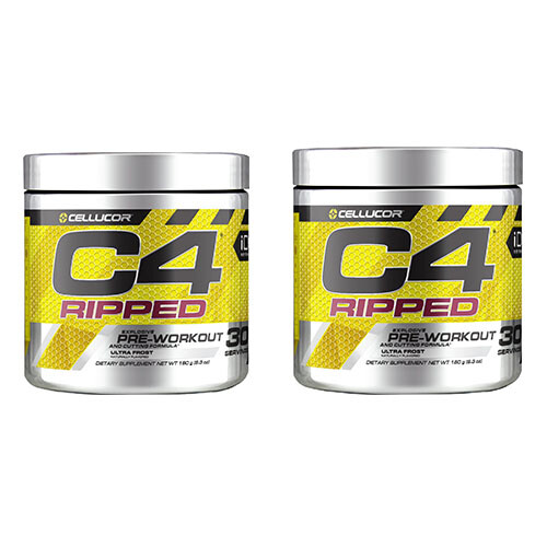 CELLUCOR – C4 ORIGINAL Pre-Workout Icy Blue Razz – 60 Servings & More
