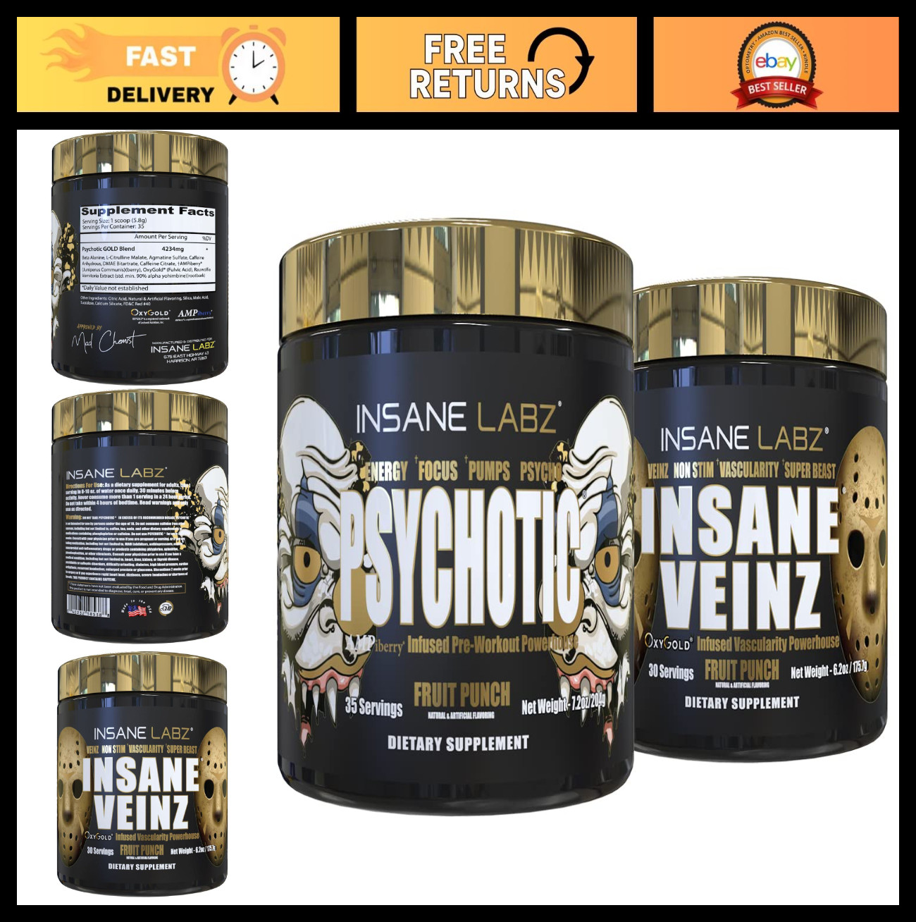 Pre Workout Nitric Oxide Booster Stack – Muscle Mass, Vascularity, Strength, Ene