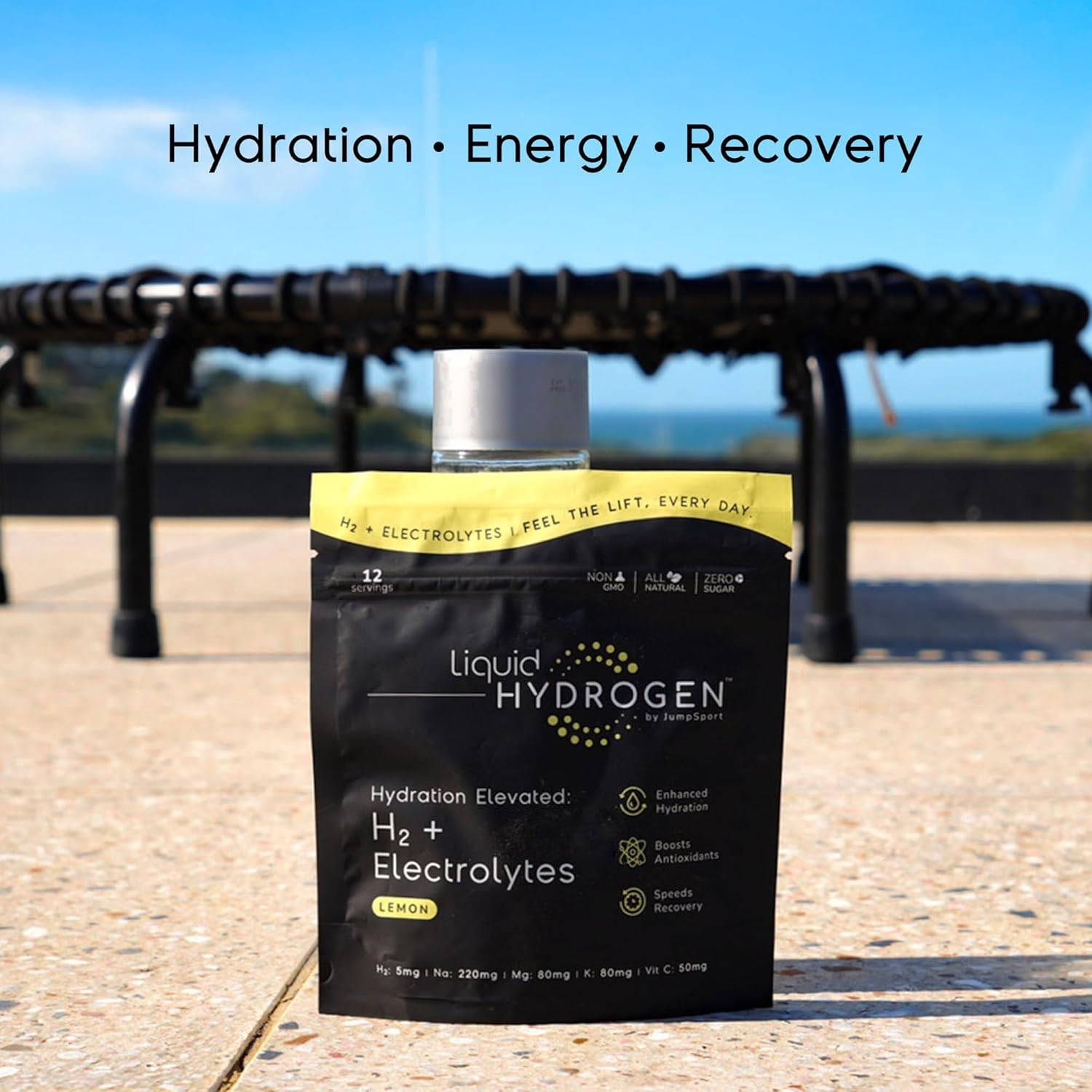 Liquid Hydrogen H₂ + Electrolyte Zero Sugar Drink Mix | Lemon | 30 Pack
