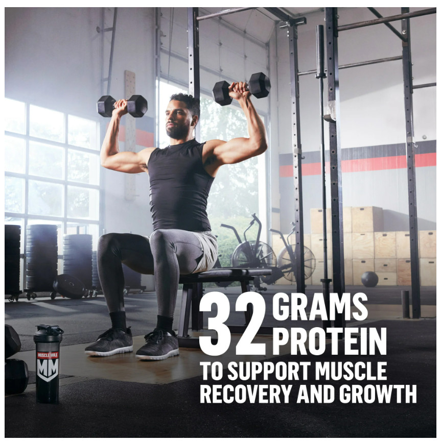 Muscle Milk Genuine Protein Powder, Chocolate, 1.93 Pound, 12 Servings