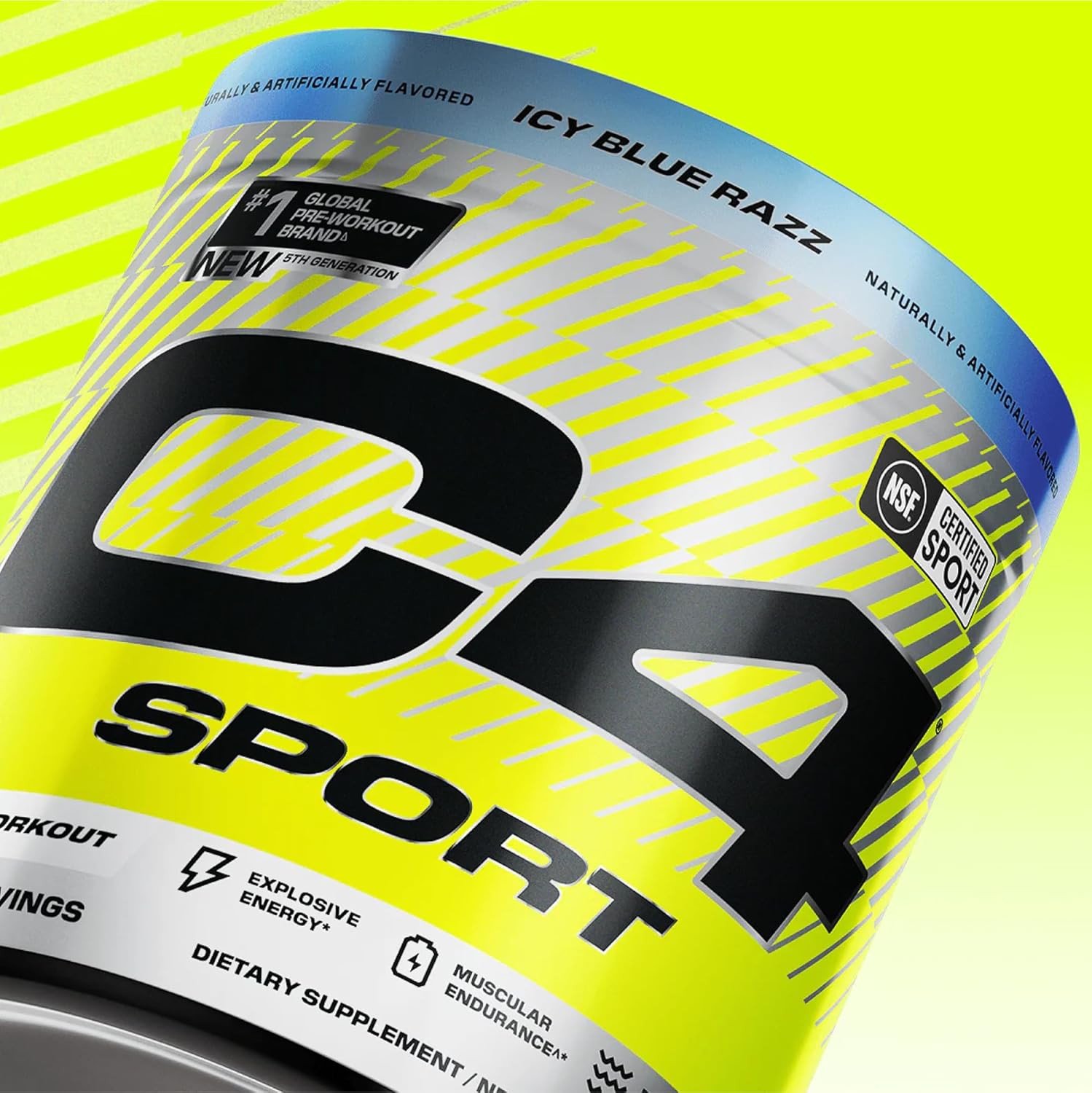 C4 Sport Pre Workout Powder – NSF Certified for Sport – Elite Hydration – 200…