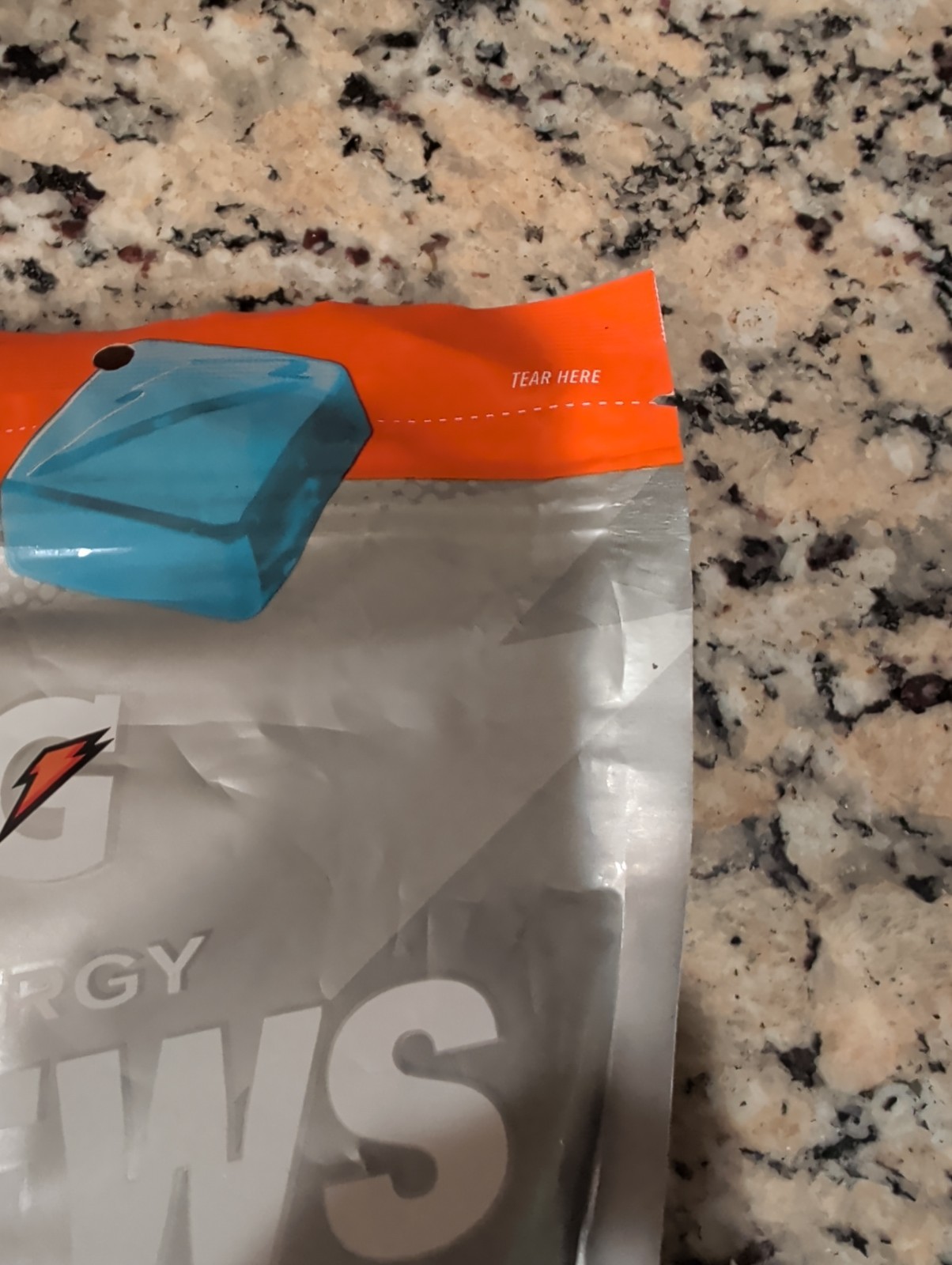 Gatorade Energy Chews Cool Blue Caffeine Free 2 Pack 60 Chews Total Exp 02/2027