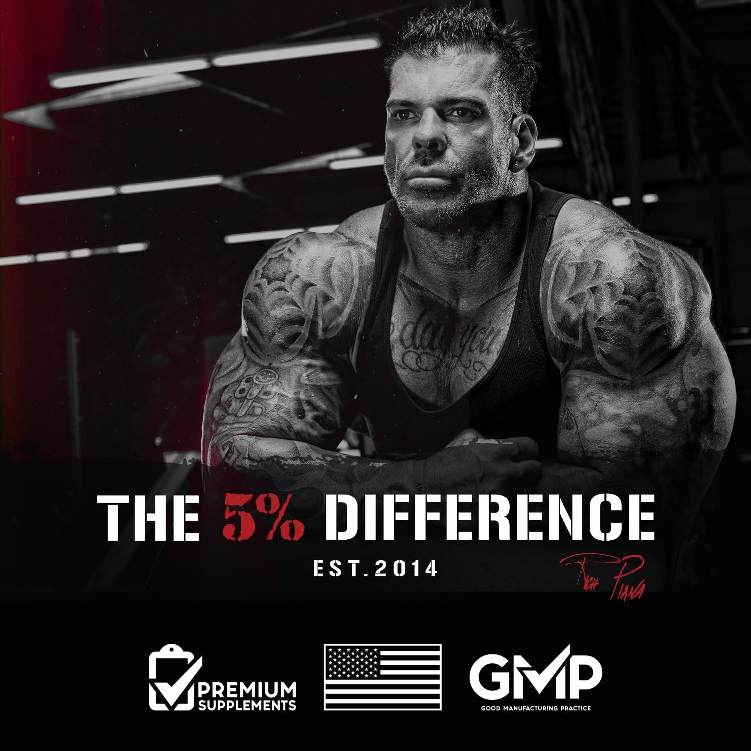 5% Nutrition Rich Piana Shake Time | 24g Animal Based Protein Drink | Grass-Fed