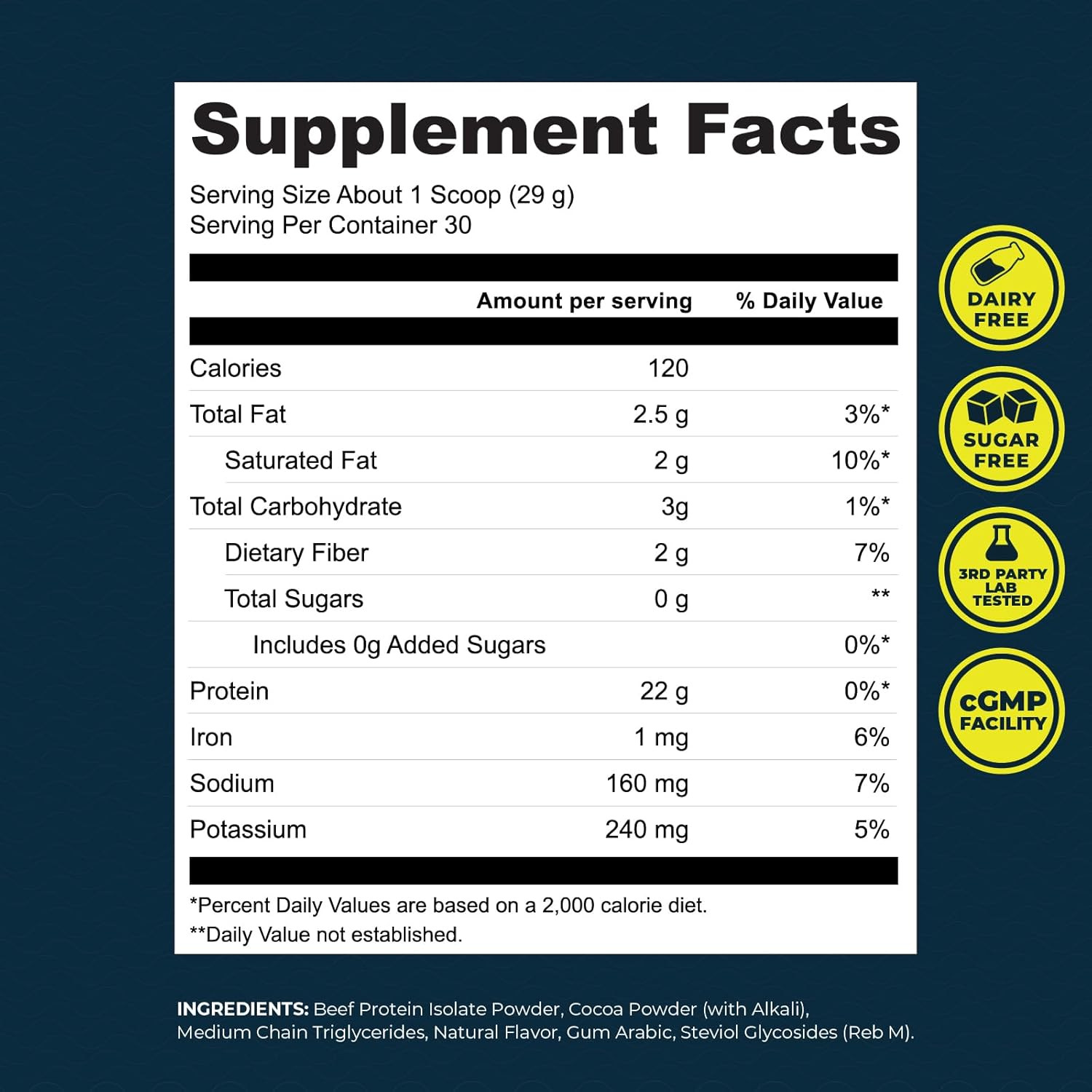 Grass Fed Beef Protein Powder – 22G Protein, 17G Collagen, 18 Amino Acids, Non-G