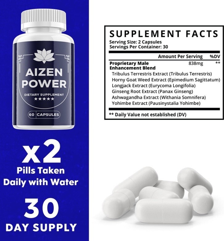 Aizen Power Pills – Aizen Power Male Vitality Support Supplement OFFICIAL x12/26