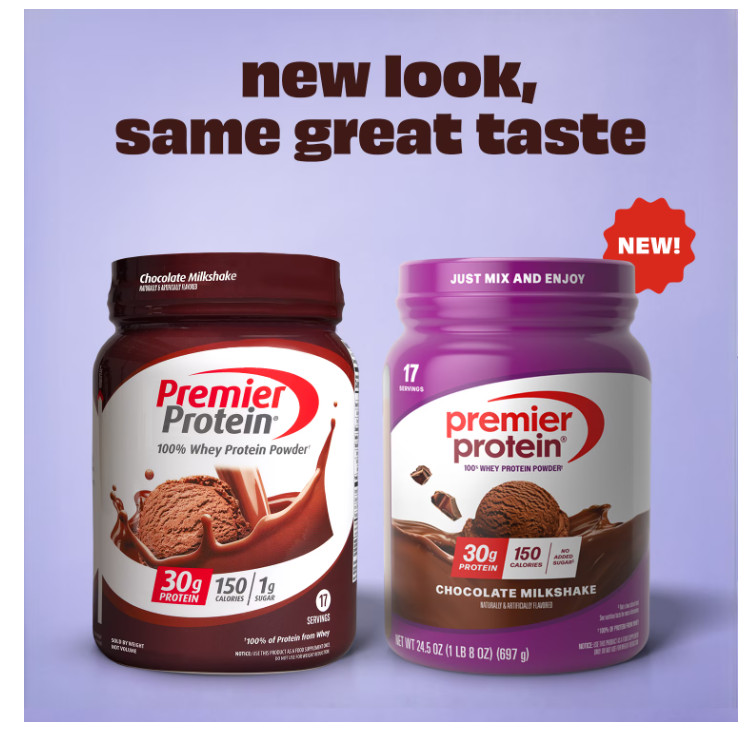 Premier Protein 100% Whey Protein Powder, Chocolate Milkshake, 30g Protein, 24.5