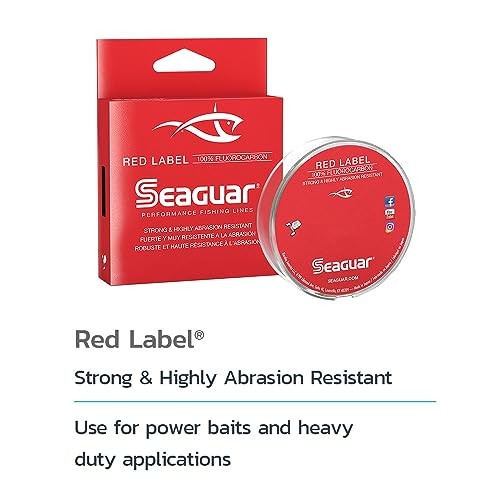 Seaguar Red Label 100% Fluorocarbon 200 Yard Fishing Line (12-Pound), Clear