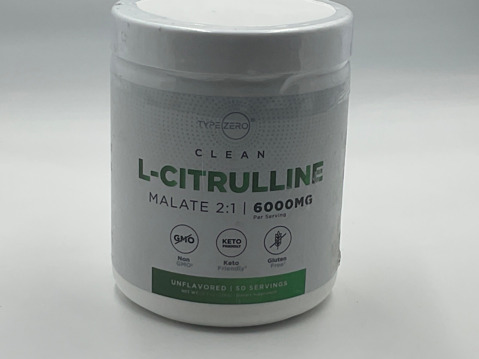 TYPE ZERO CLEAN L-CITRULLINE MALATE 2:1 POWDER DRINK MIX 500G UNFLAVORED 10.7 OZ