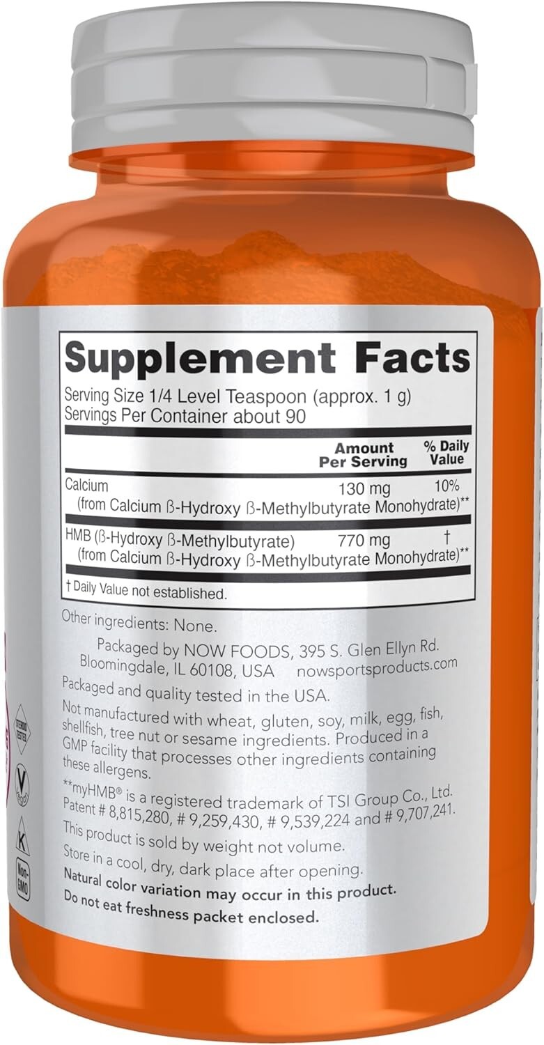 90g HMB β-Hydroxy Methylbutyrate Powder – GMP Certified Sports Recovery Aid