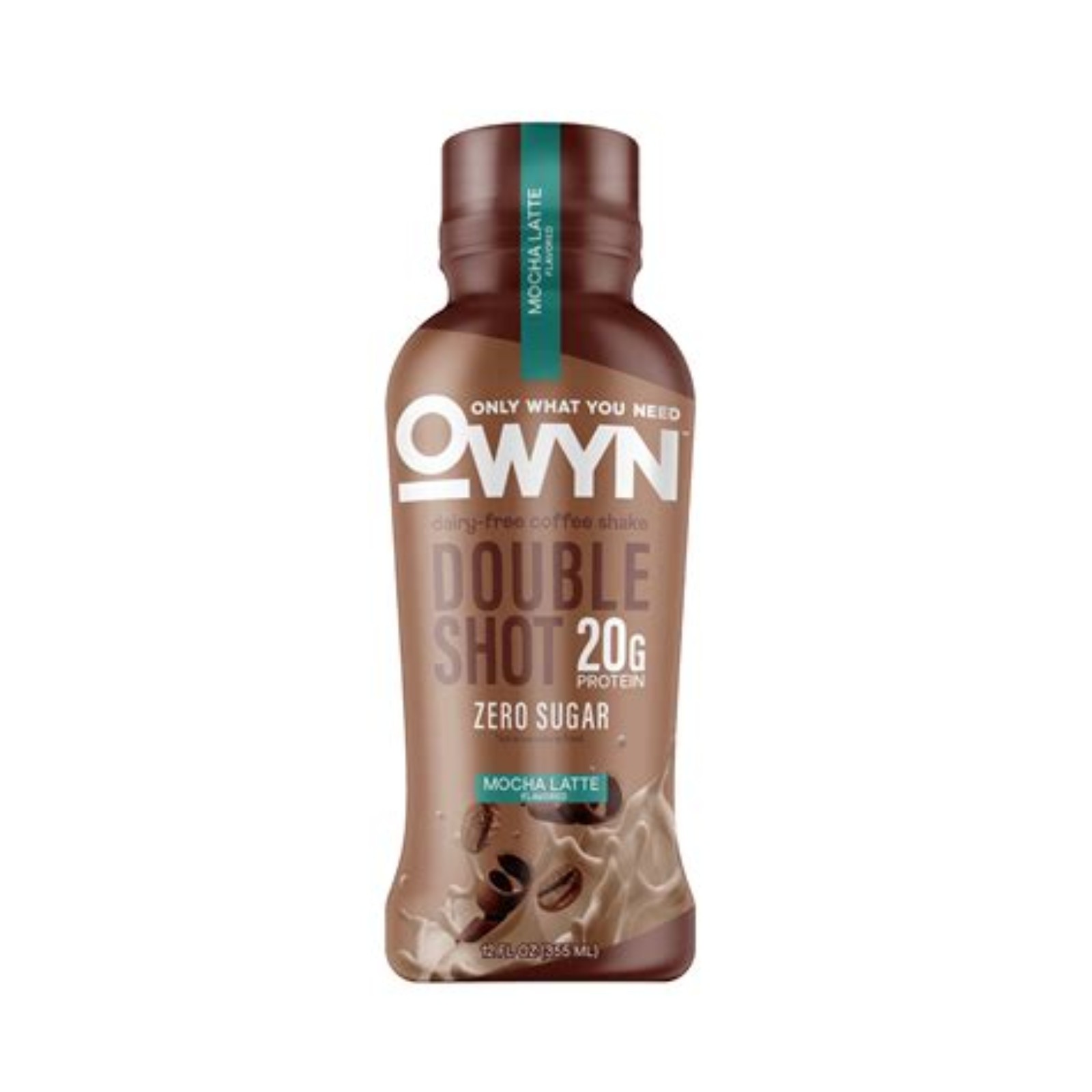 OWYN Only What You Need Double Shot Dairy Free Keto Protein Coffee Shake Mocha L