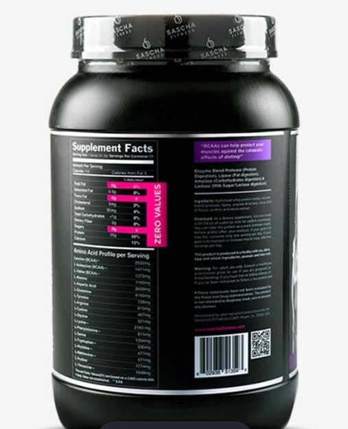 HYDROLYZED WHEY PROTEIN ISOLATE CHOCOLATE by Sascha Fitness