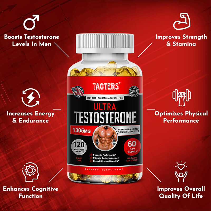 Testosteron Booster For Men Promotes Muscle Growth Endurance Stamina Strength