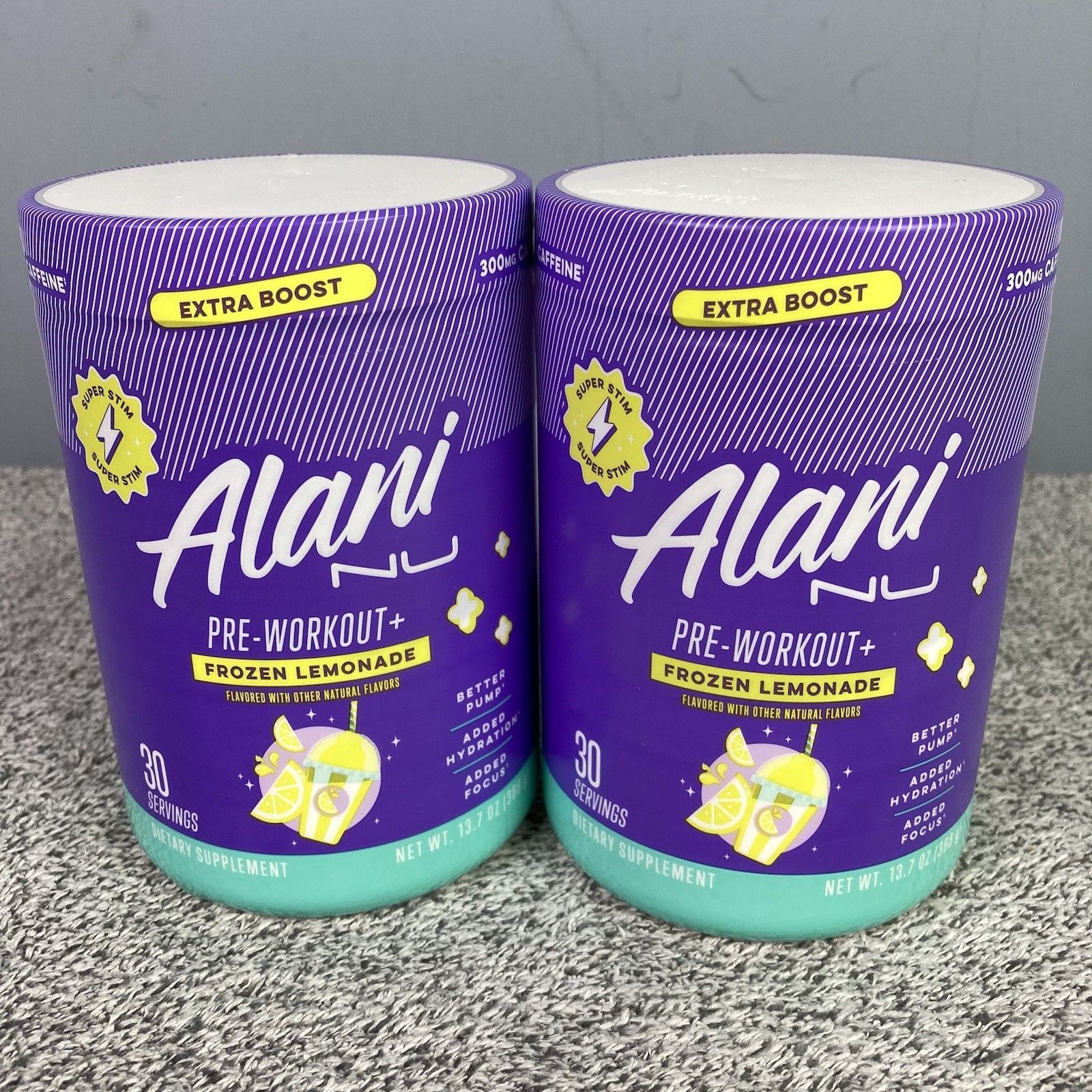 Alani Nu Extra Boost Pre Workout Frozen Lemonade Flavor (30 Servings) -Lot 2