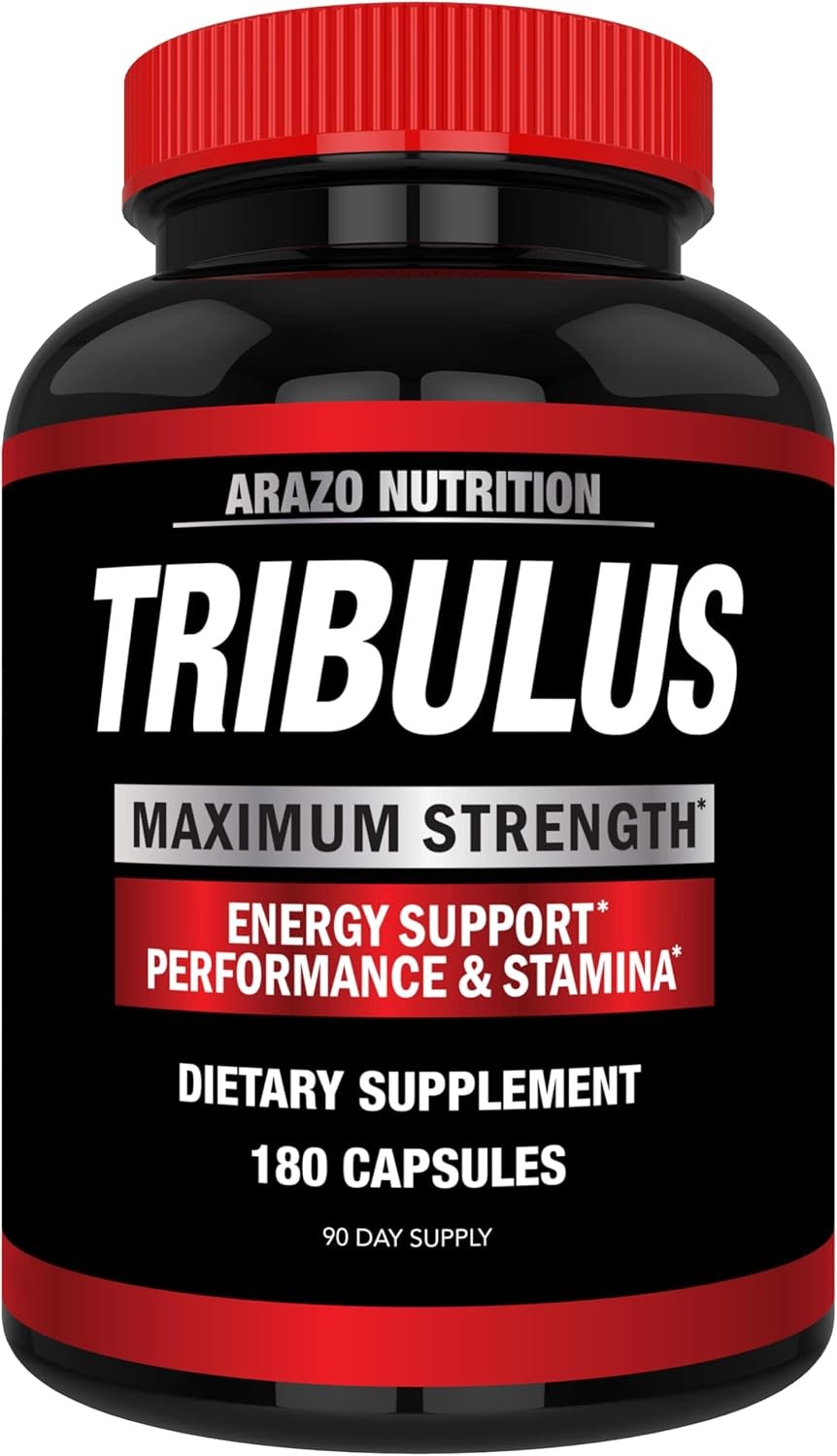 Arazo Nutrition Tribulus Terrestris 1500mg Extract Powder – 180 Capsules -…