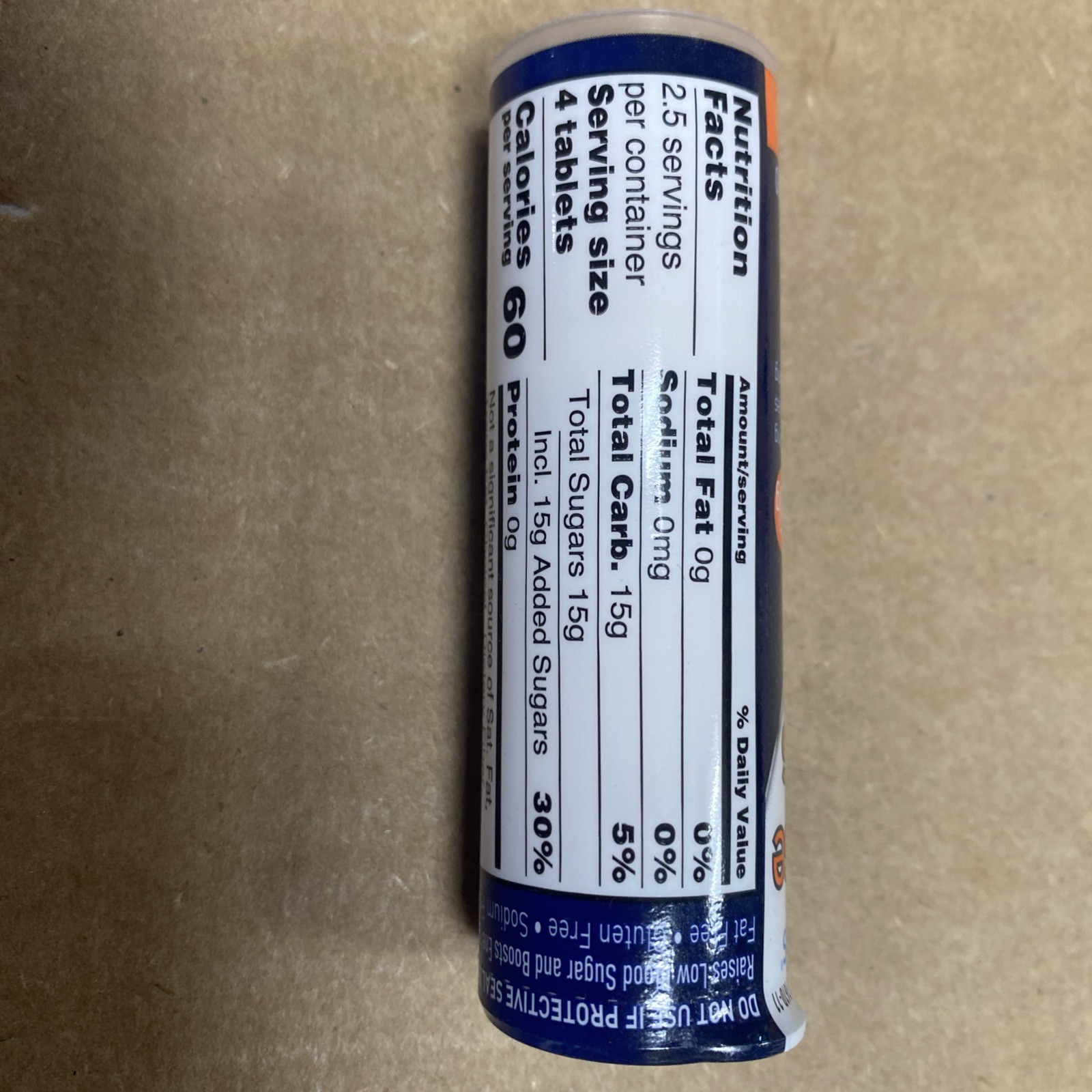 TRUEplus Glucose Tablets, Orange Flavor – 6X 10ct Tubes 10 Count (Pack of 5)