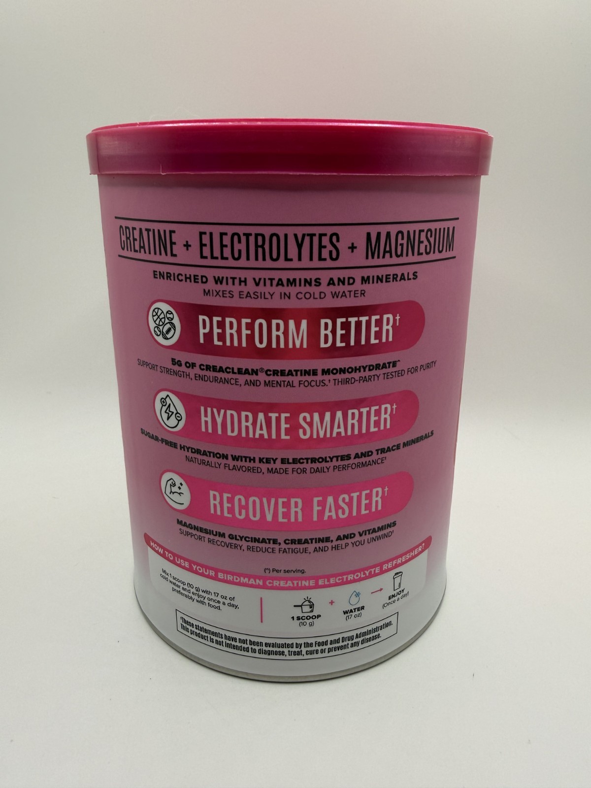 Birdman Creatine + Electrolyte Powder Strawberry Lemonade Creatine – Brand New