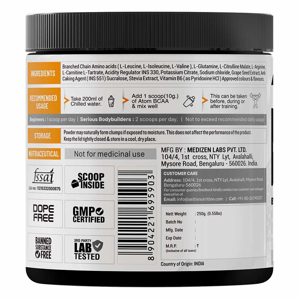 AS-IT-IS nutrition ATOM BCAA 25 serving 250g watermelon