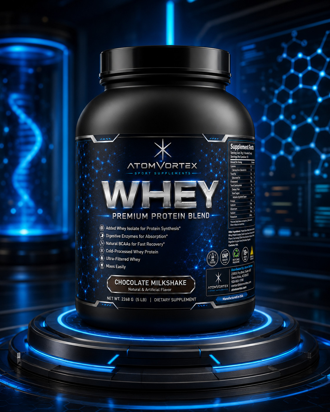 Atom Vortex Advance 5lb Whey Chocolate Milkshake