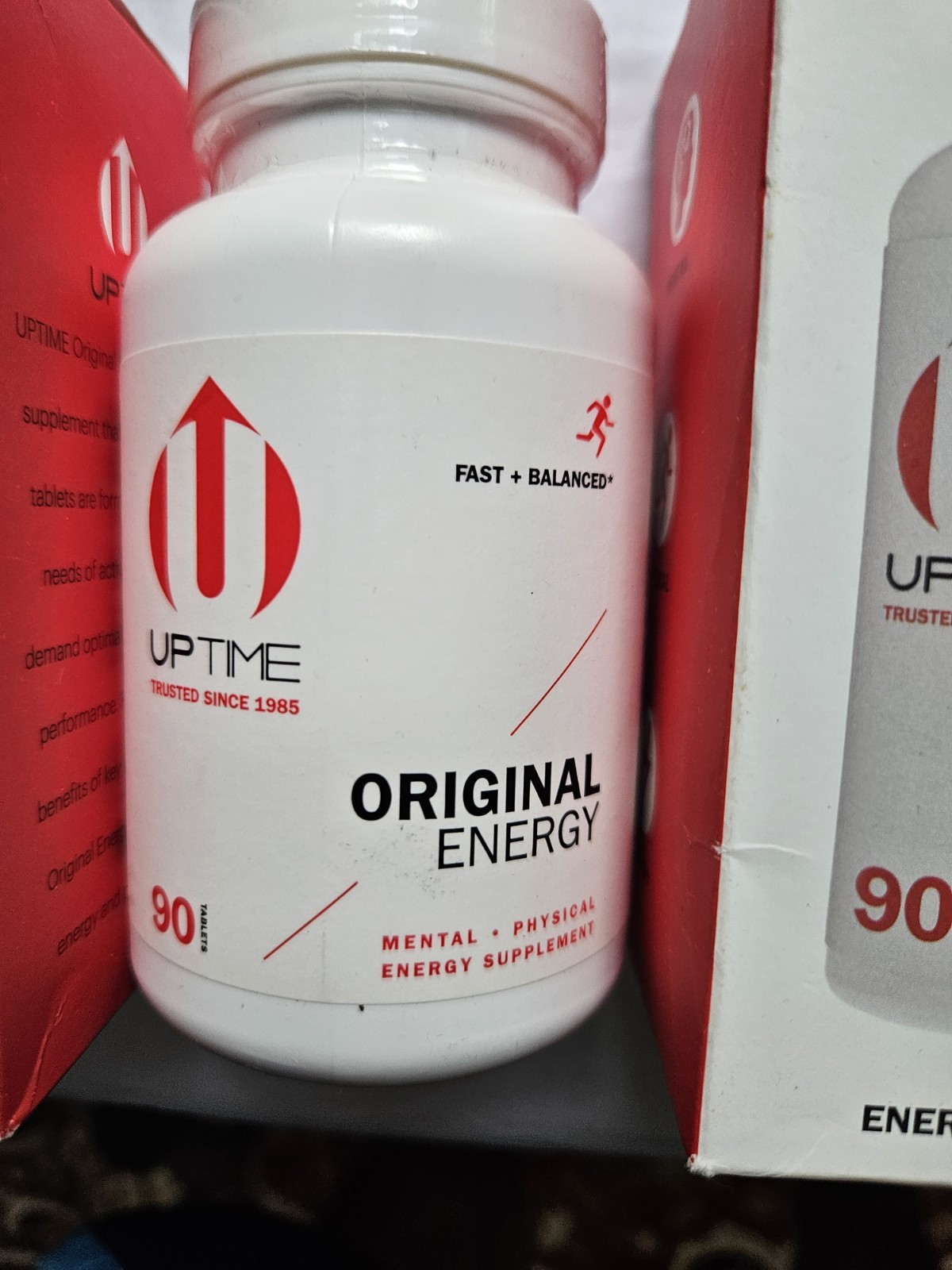 3 PACK – UPTIME Original Energy Tablets 90 Ct Caffeine 200mg Zero Cal Exp 7/2/26
