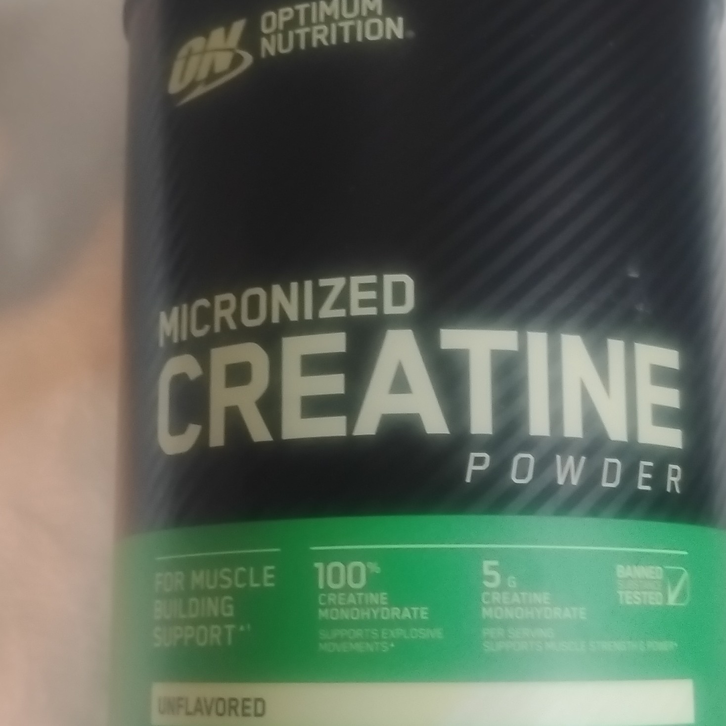 Optimum Nutrition Micronized Creatine Monohydrate Unflavored 120 Servings 5g