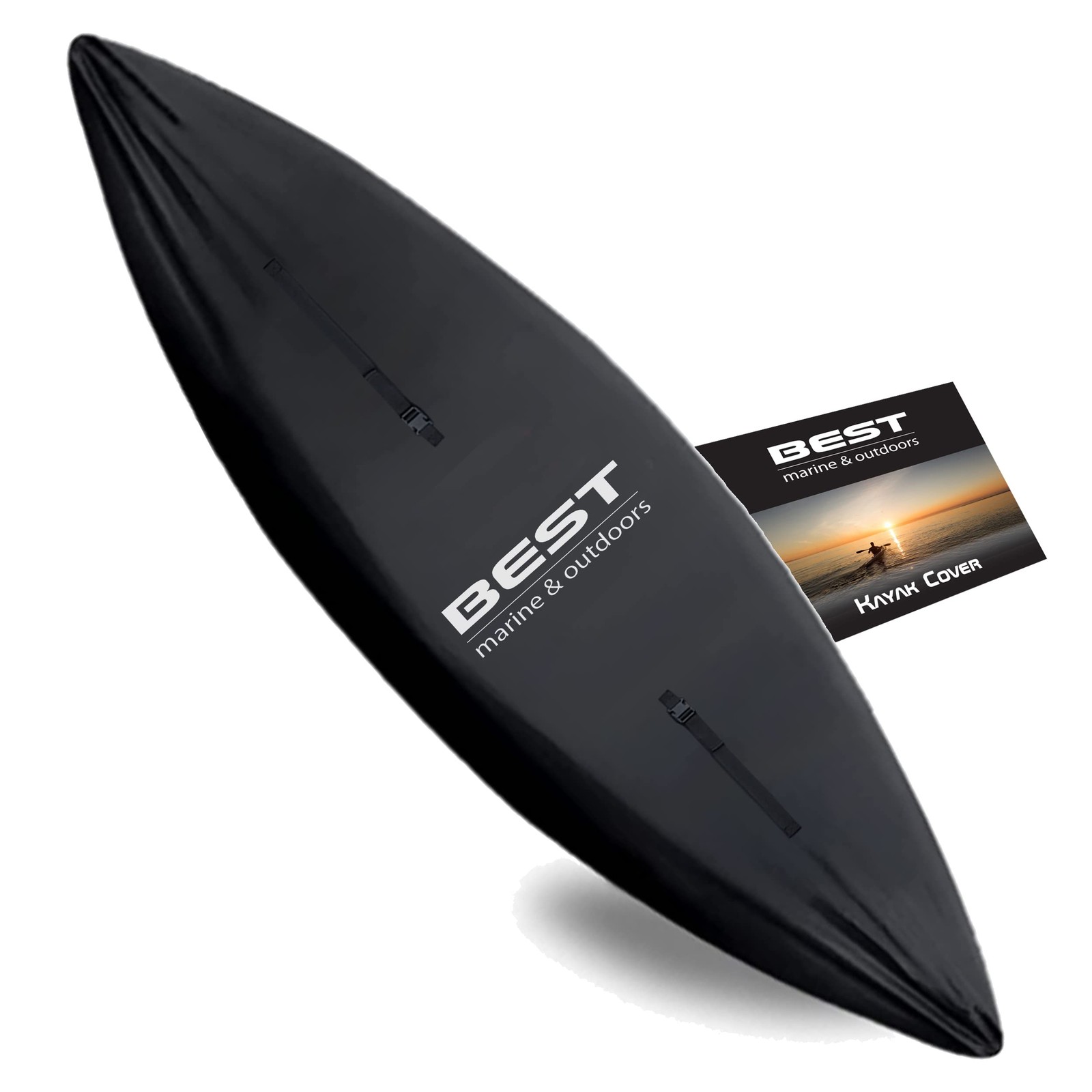 Best Marine and Outdoors Kayak Cover, Extra Thick 600D, Indoor Outdoor Storage,