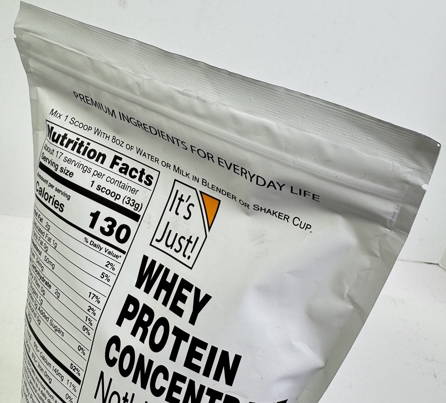 It’s Just! – 100% Whey Protein Concentrate Made in USA Premium 20 Oz Exp 01/2027
