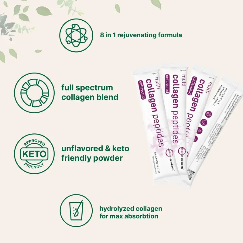 Micro Ingredients Multi Collagen Peptides Powder – Hydrolyzed Protein Peptides