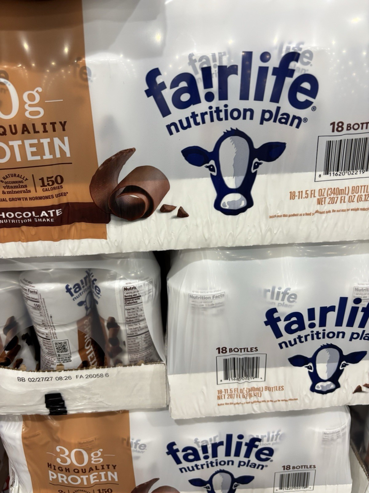 Fairlife High Protein Chocolate Protein Shake 18 Bottles 30g Protein
