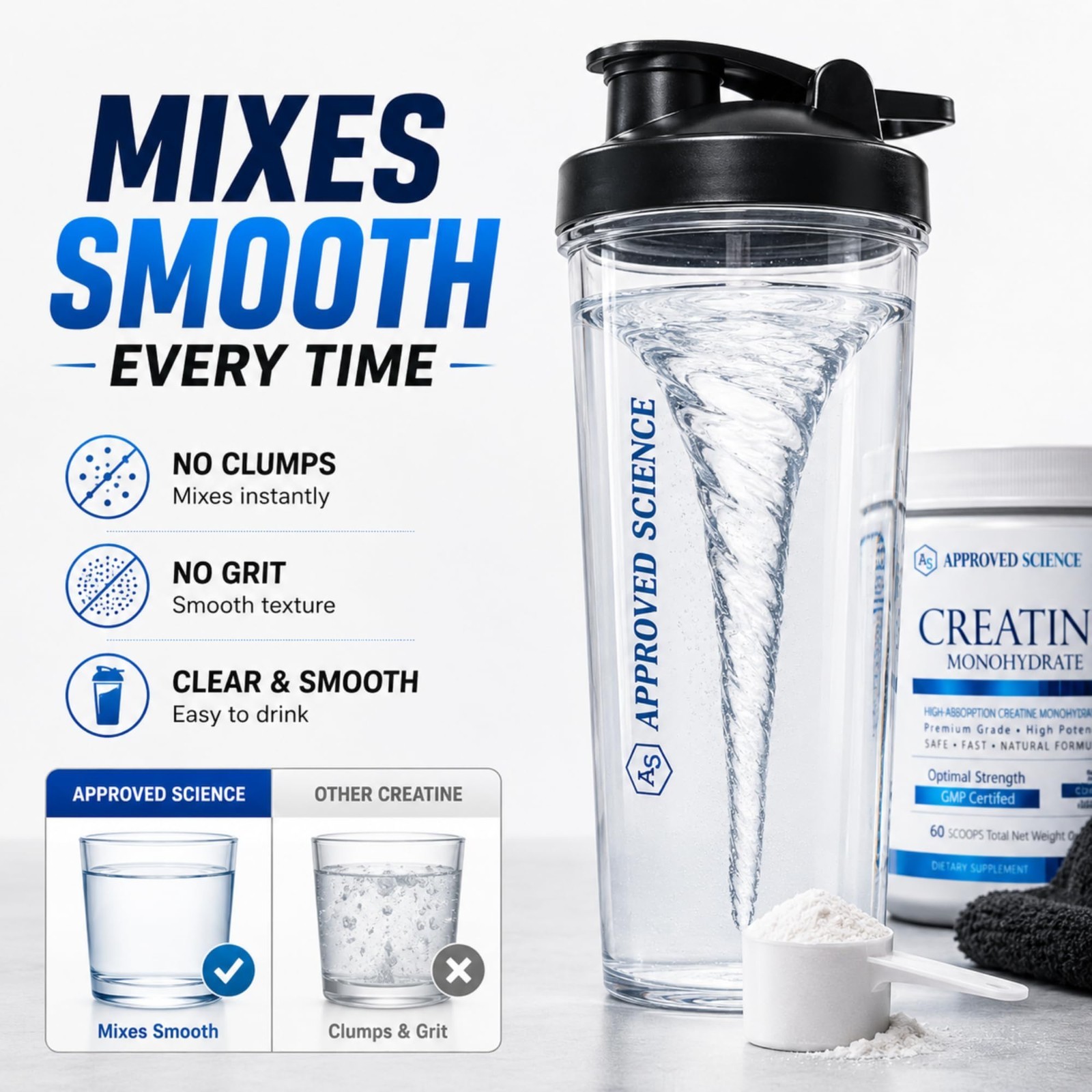 Creatine Monohydrate Powder with BioPerine – Supports Strength & Muscle Recovery