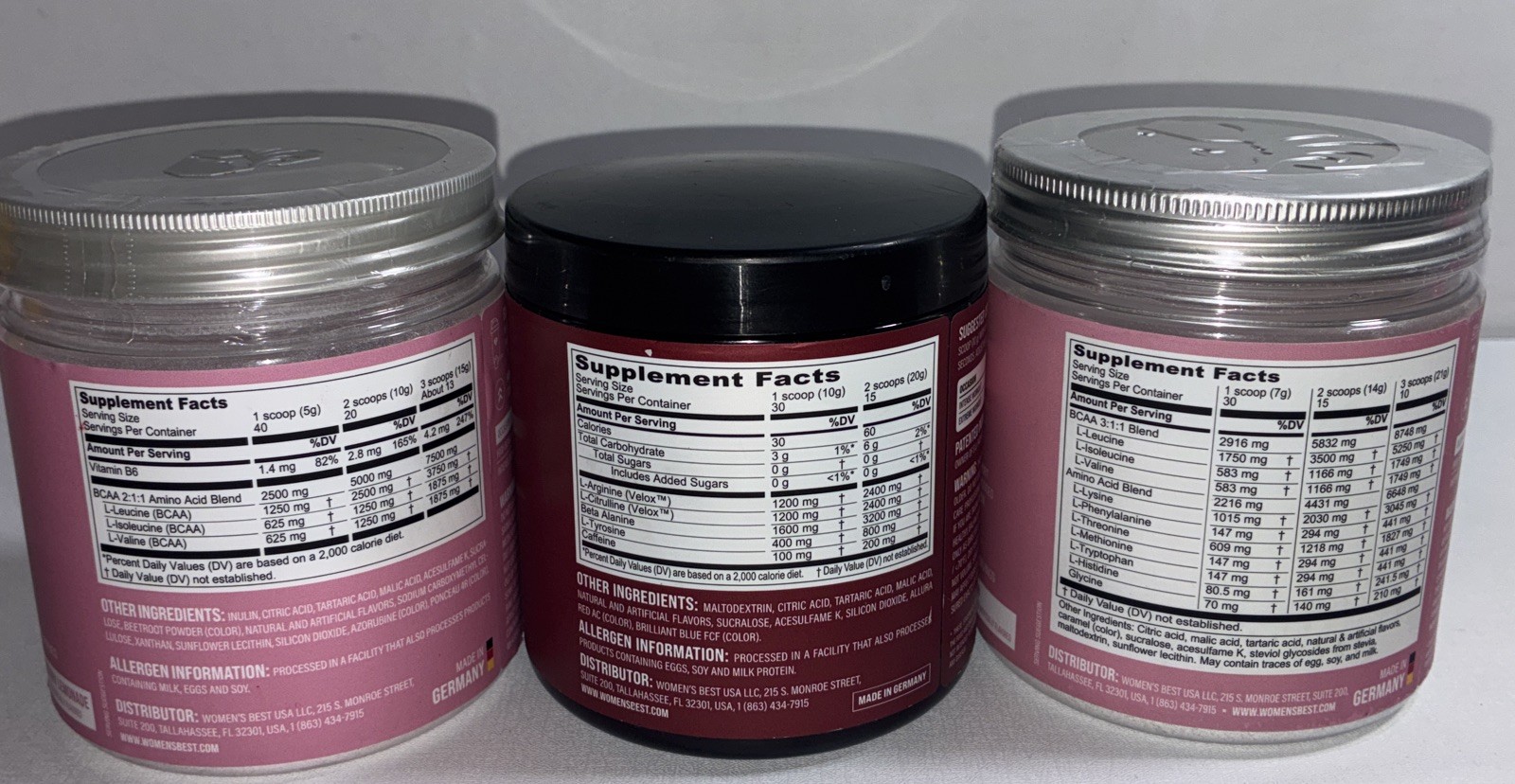 Bundle Of Workout & Post Workout Supplements / BCAA Amino, Pre-Workout, EAA Amin