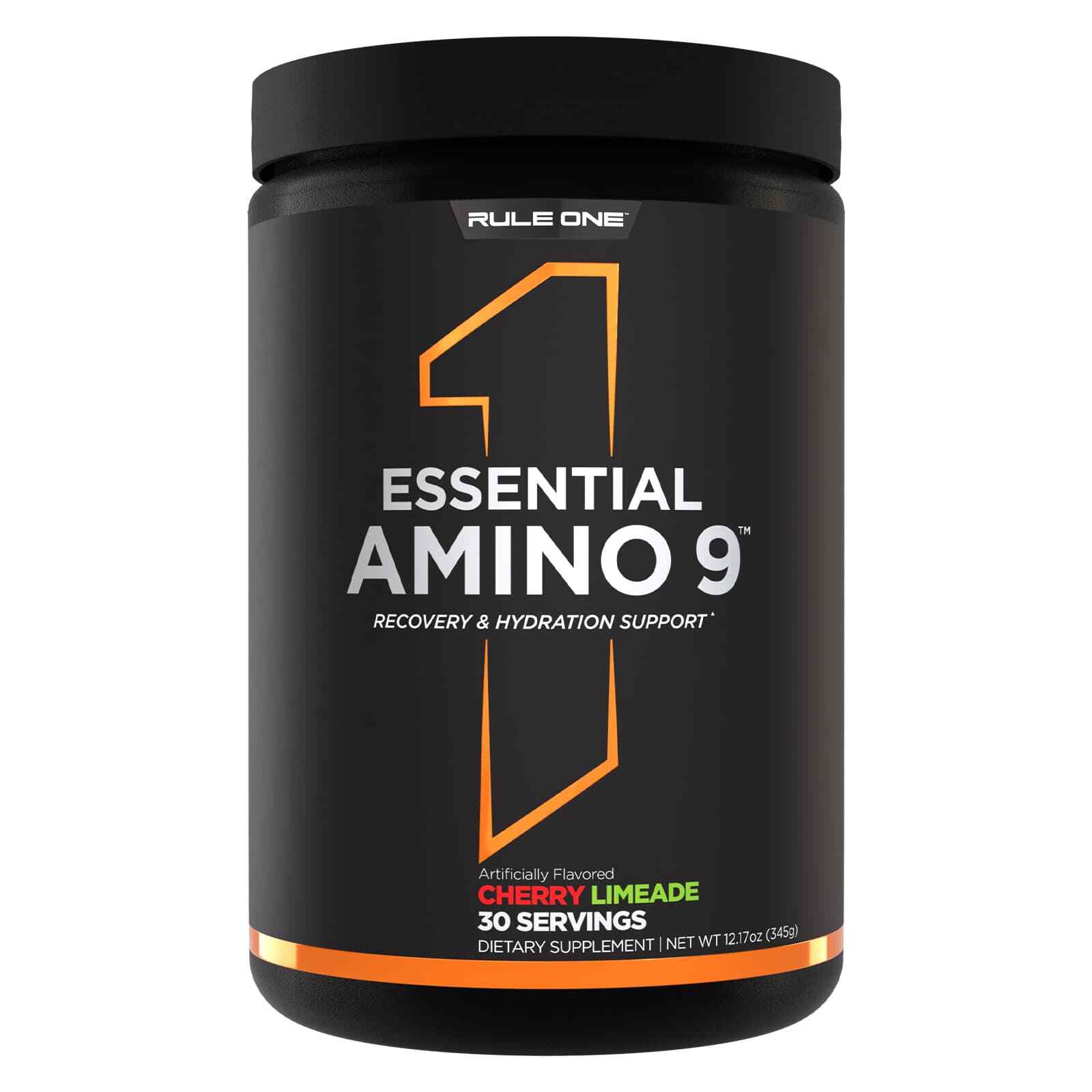 RULE 1 Essential Amino 9 30 serv Black Cherry Limeade Amino Acids Hydration 345g
