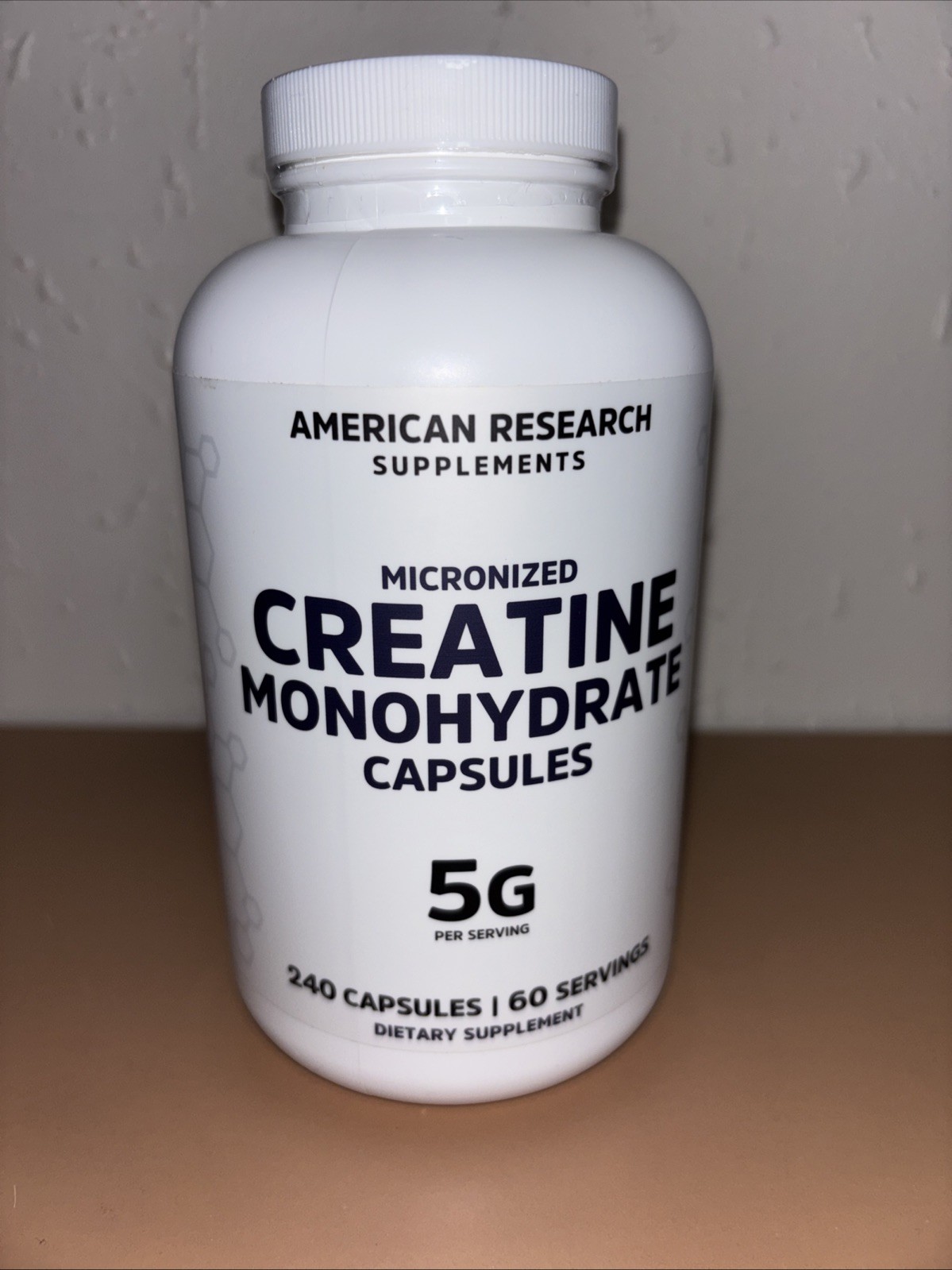 American Research Micronized Creatine Monohydrate 240 Capsules (A3)