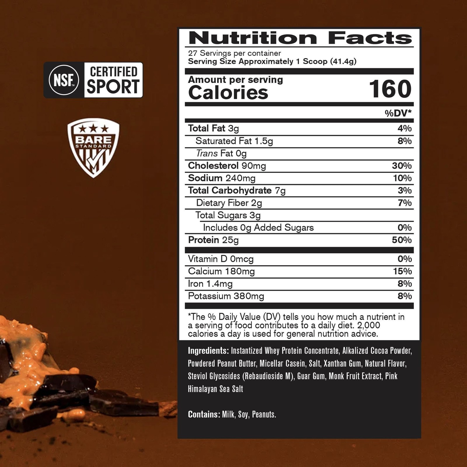 BARE PERFORMANCE NUTRITION, BPN Whey Protein Powder, Chocolate Peanut Butter,…