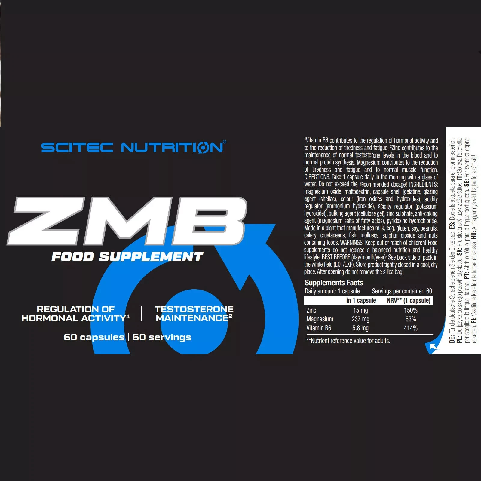 ZMB – 60-120 Caps – support muscle regeneration, better sleep and testo levels