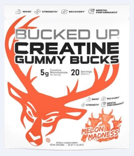 Bucked Up Creatine Gummies Melon Madness 20 Servings