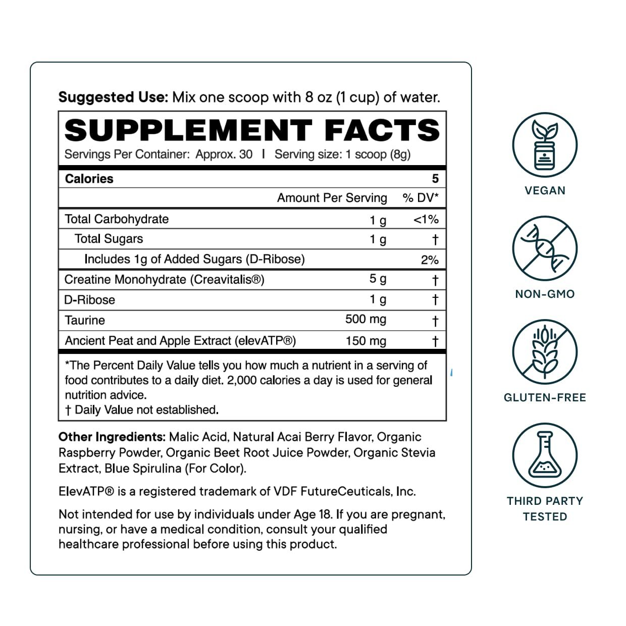 Ora Organic Creatine Monohydrate Powder – German-Sourced Creavitalis for Stre…