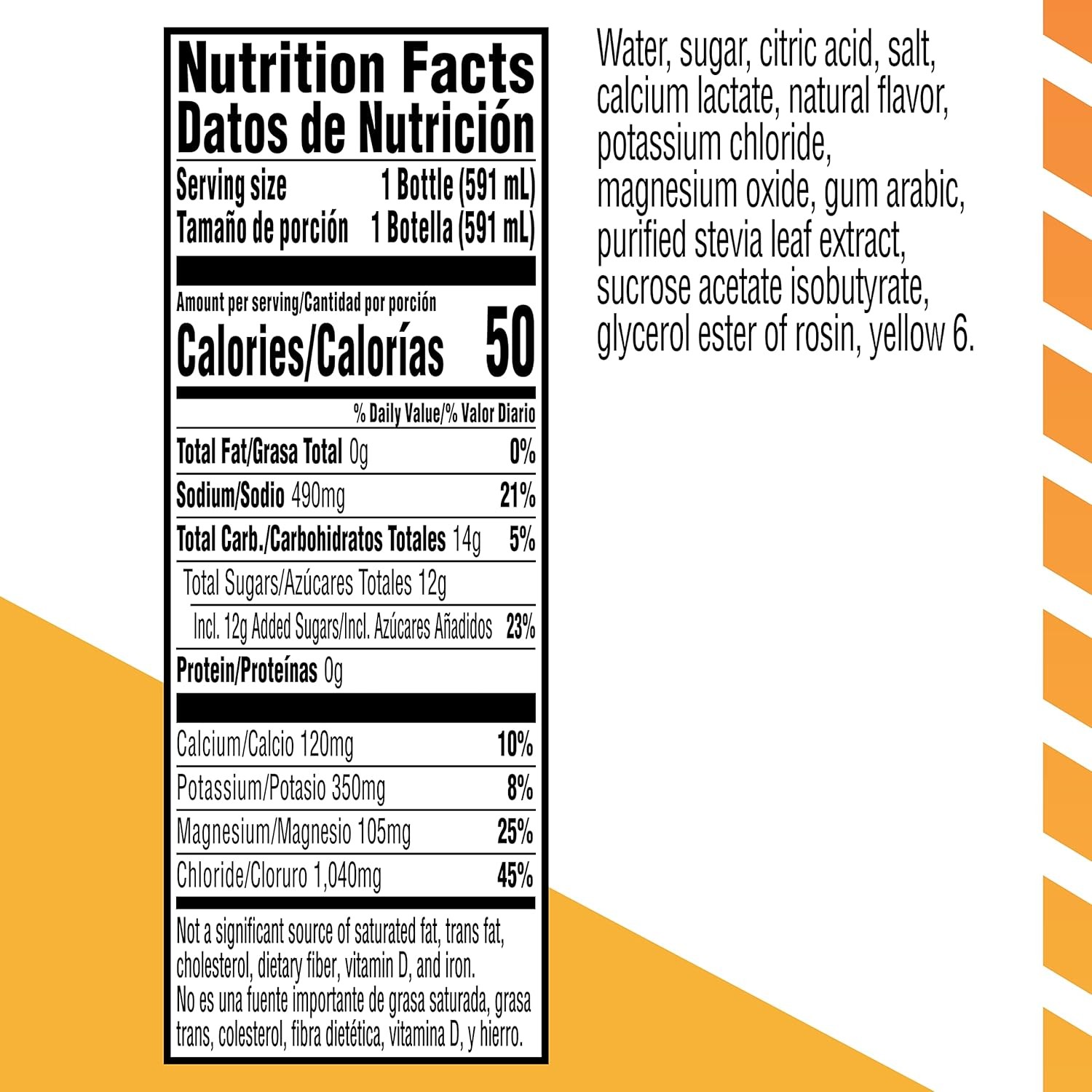 Gatorlyte Rapid Rehydration Electrolyte Beverage, Orange, 20oz Bottles (12…