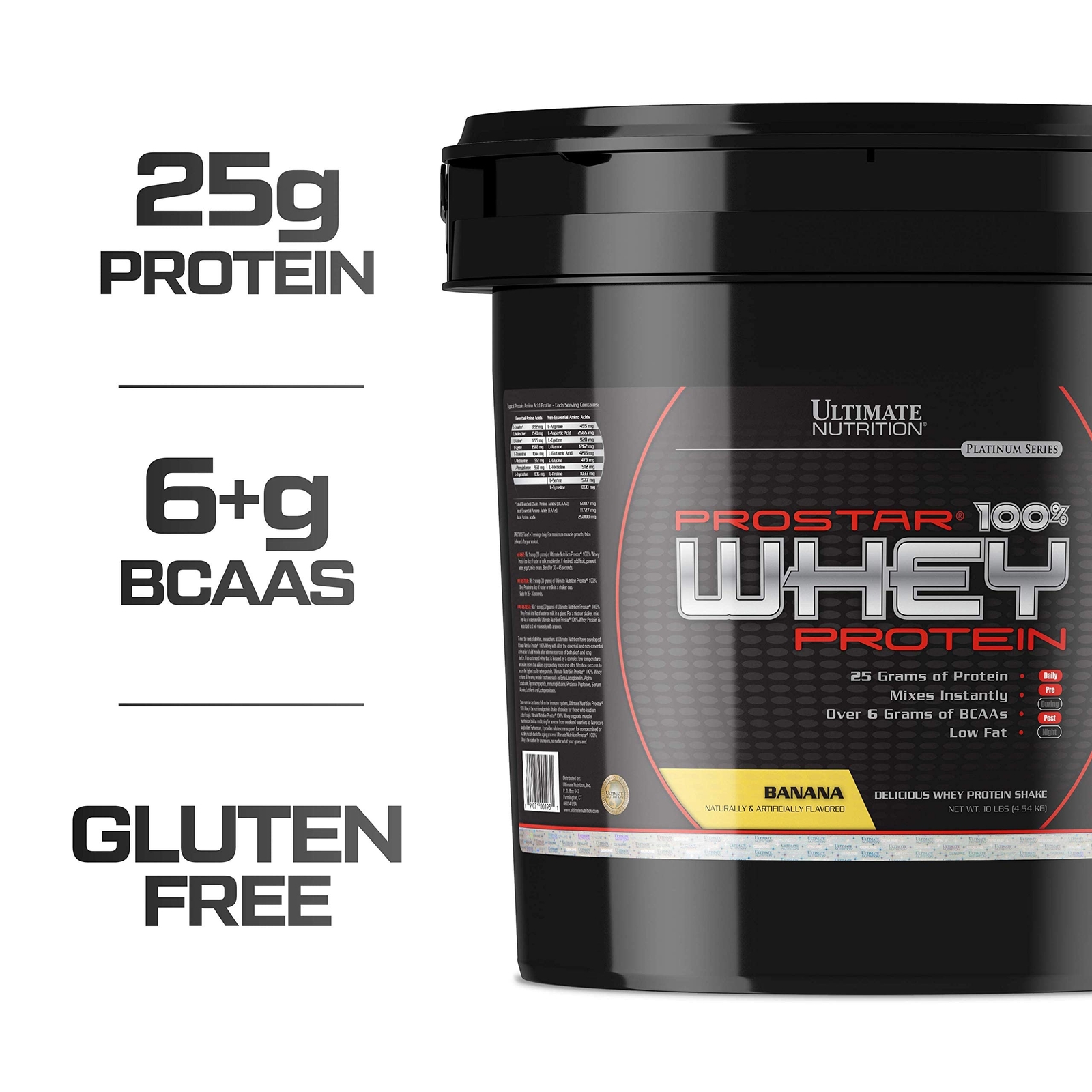 Ultimate Nutrition Prostar Whey (10lbs) Banana, 1 Units