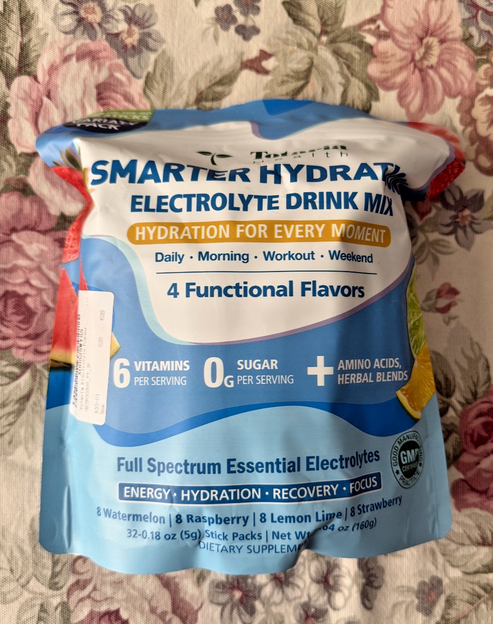 Totaria Sugar-Free Electrolyte Powder Drink Mix, Hydration Variety Packets