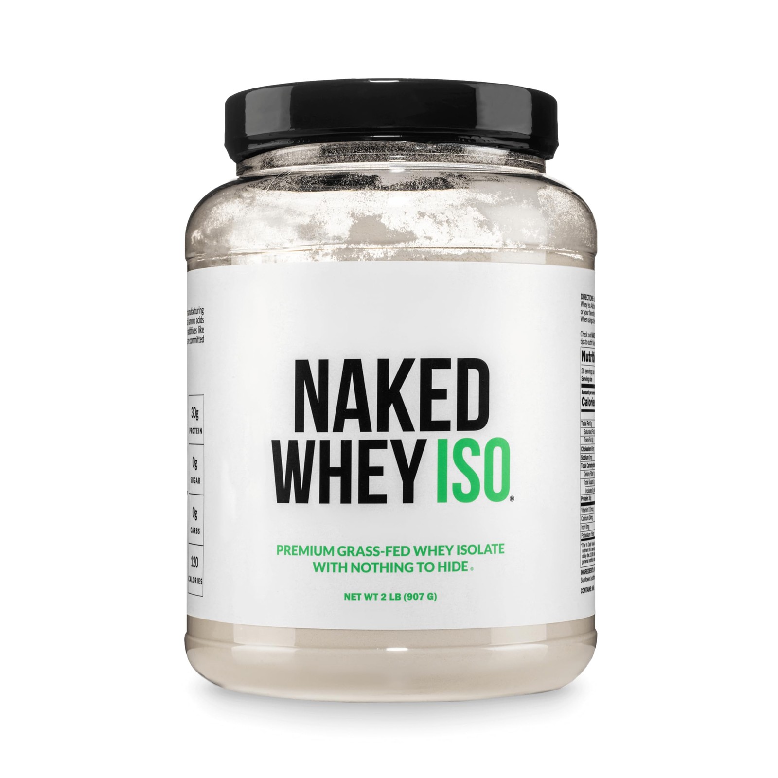 NAKED Whey Isolate Protein – Only 2 Ingredients, 30g 2 Pound (Pack of 1)