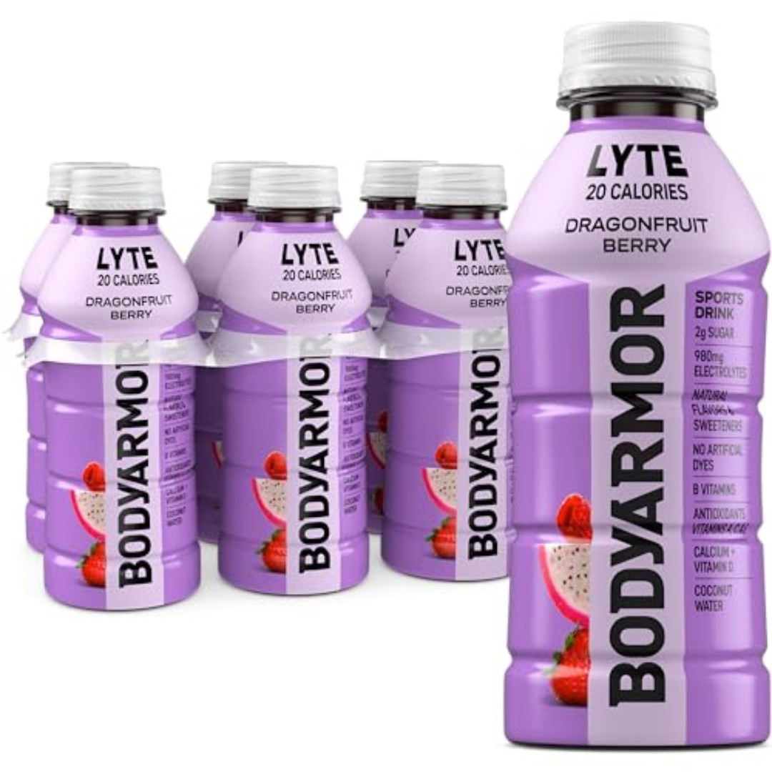 BODYARMOR LYTE, Dragonfruit Berry, Electrolyte Drink, 20 Calories, 16 Fl Oz Bott