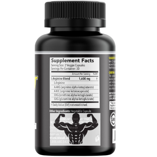 Gain XT 1600 mg Nitric Oxide Supplement for Muscle Growth / Amino Acids Support
