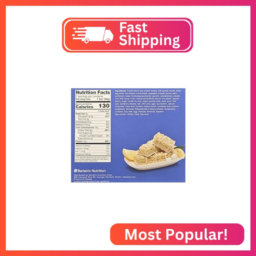 PROTIFIT – Low Calorie Snack Bar for Healthy Diets, High Protein, 15g Protein, L